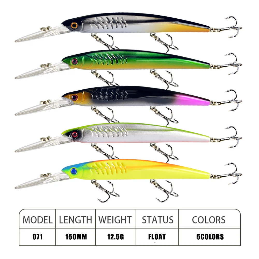LureZ Bolt Fishing Lure in neon green and black with lifelike details