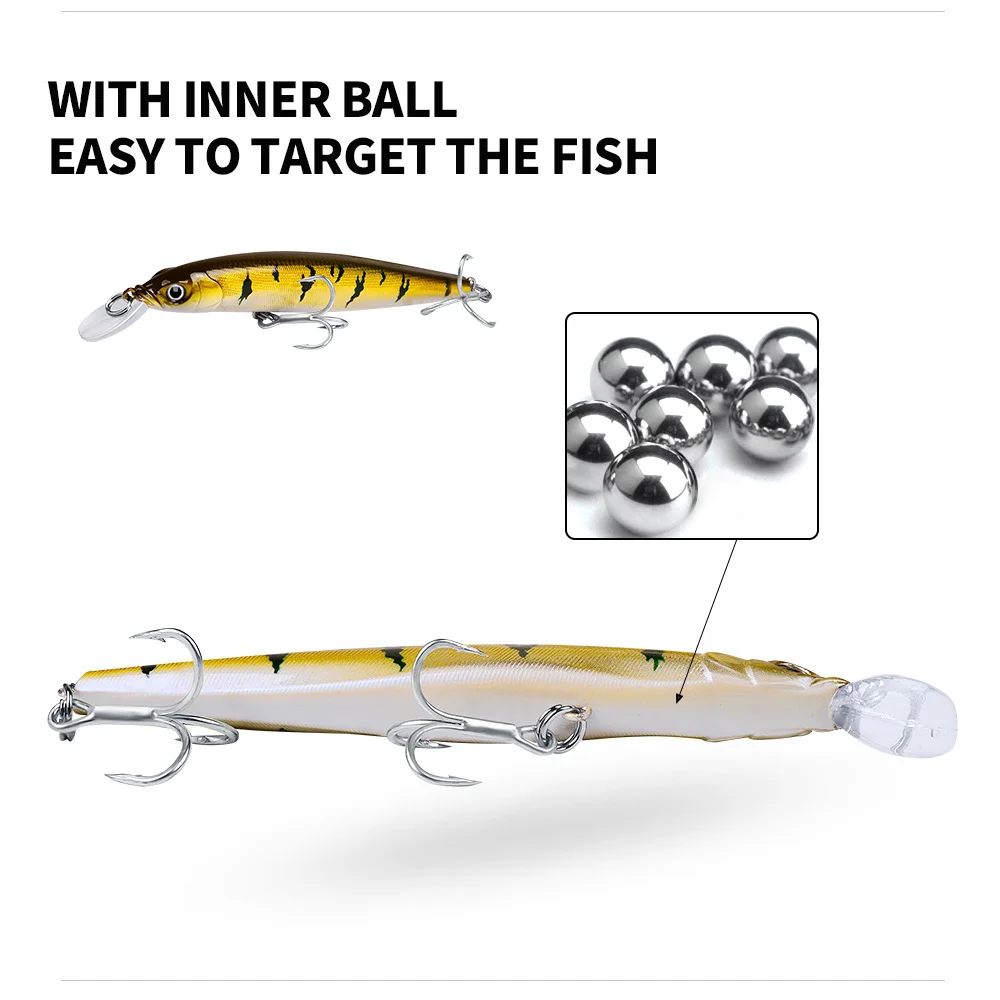 Inner ball bearing mechanism inside the lure designed to improve casting and fish targeting