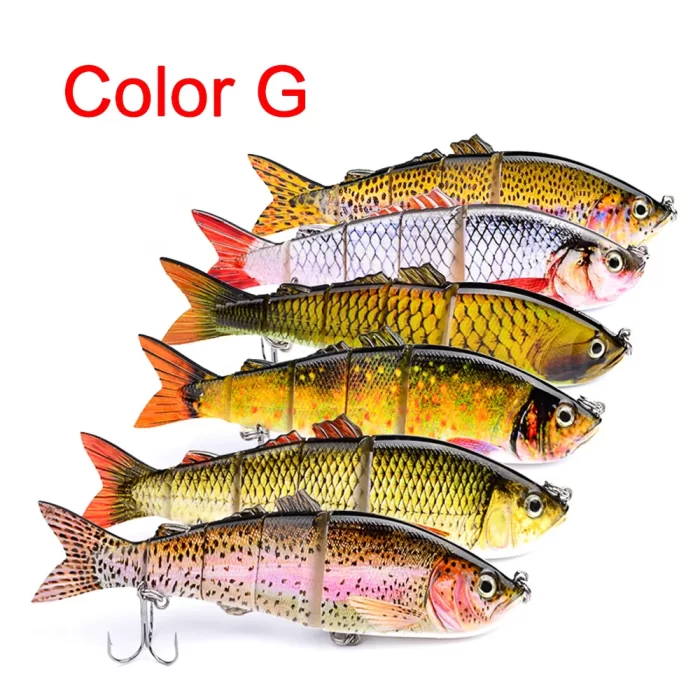 Colorful Lifelike Segmented Fishing Lure Set - Realistic Fish Shapes for Freshwater and Saltwater Fishing - Image 4