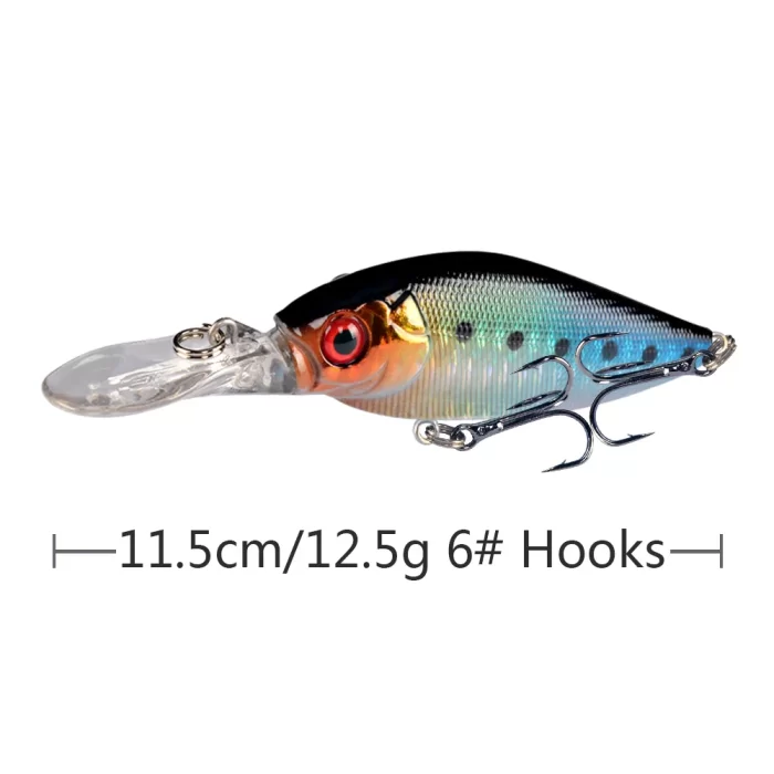 Multicolor Deep Diving Hard Bait Lure Set | Essential Gear for Effective Fishing - Image 7