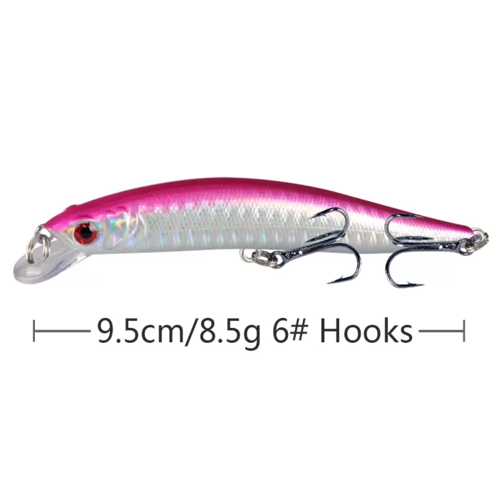 Multicolor Long Casting Deep Water Stickbait Lure Set | Ideal for Freshwater and Saltwater Fishing - Image 7
