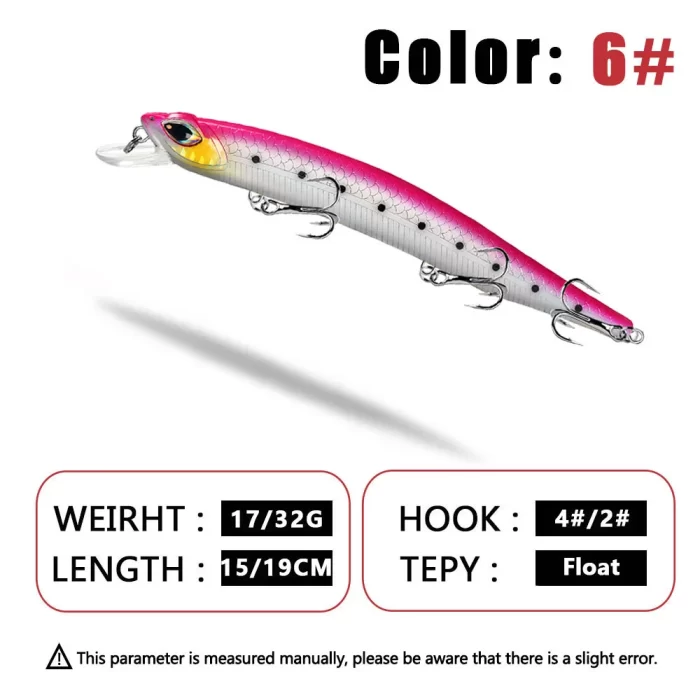 Long Casting Deep Diving Multi-Color Hard Bait Set | Built for Predatory Fish - Image 7