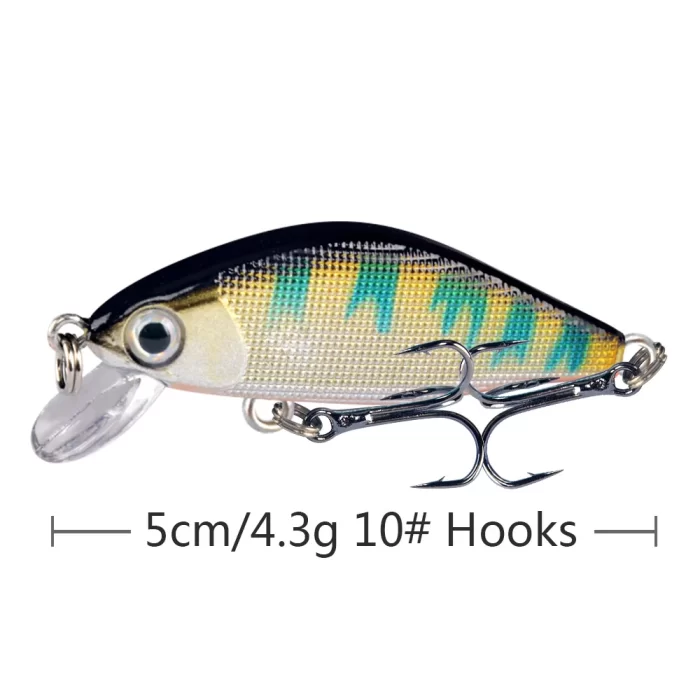 Chubby Mini Fishing Lure | Multi-Color Design with Dual Treble Hooks for High Catch Rate - Image 7