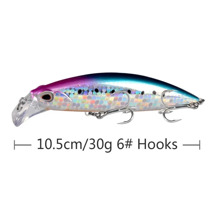 Rainbow Reflective Fishing Lure | Multi-Color Hard Bait with High Visibility & Realistic Action - Image 7
