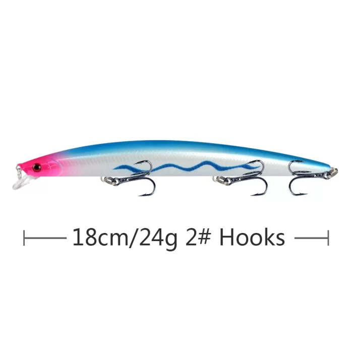 Long Distance Casting Minnow | Slender Body Lure for Sea Bass Fishing - Image 7