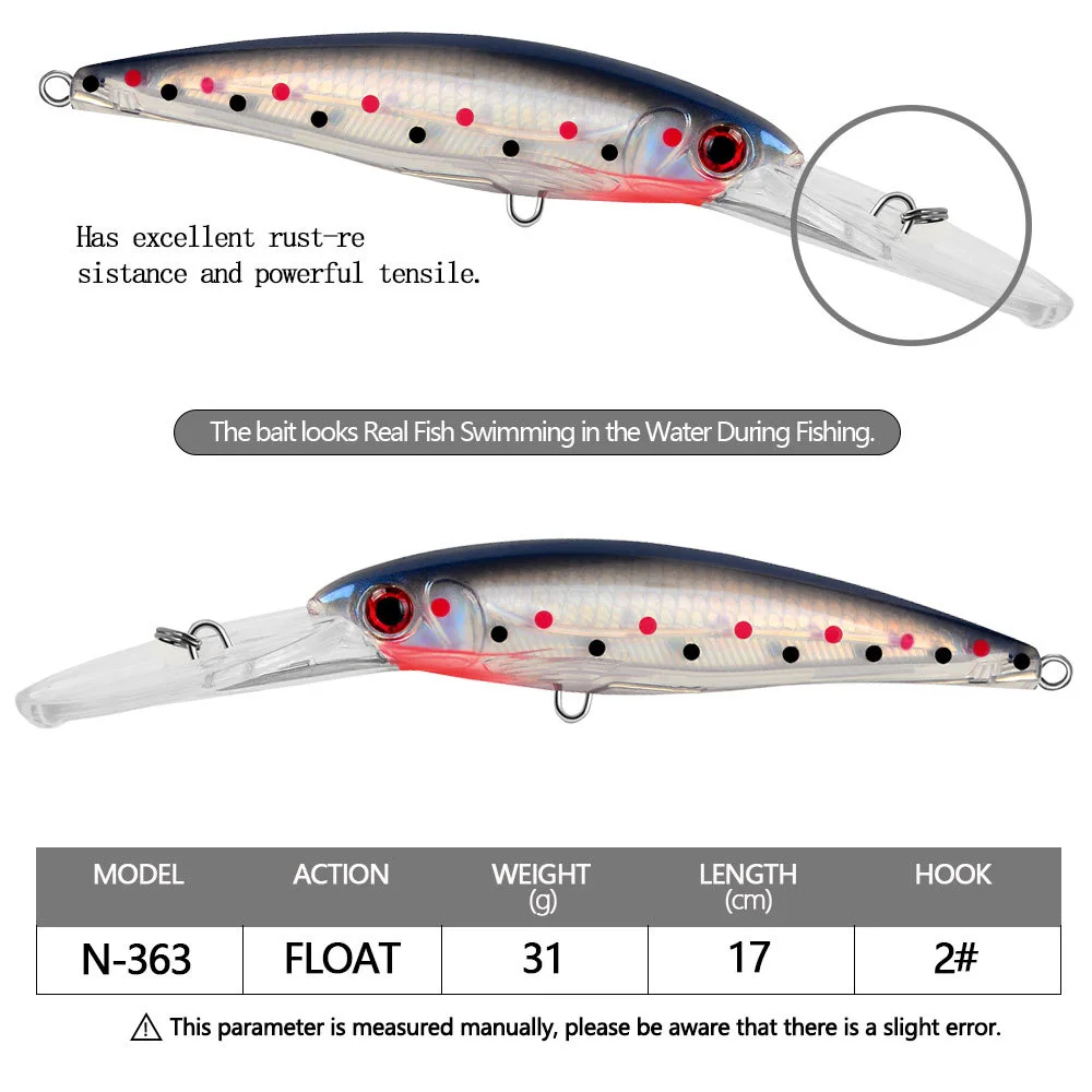  LureZ Bolt Fishing Lure in blue and silver with lifelike details