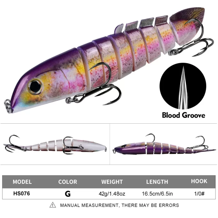 High-Quality Jointed Baitfish Lures for Freshwater & Saltwater Fishing | LureBolt - Image 2