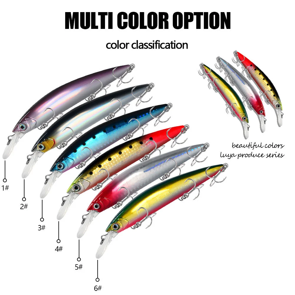 LureZ Bolt Fishing Lure in vibrant red, yellow, and black color pattern