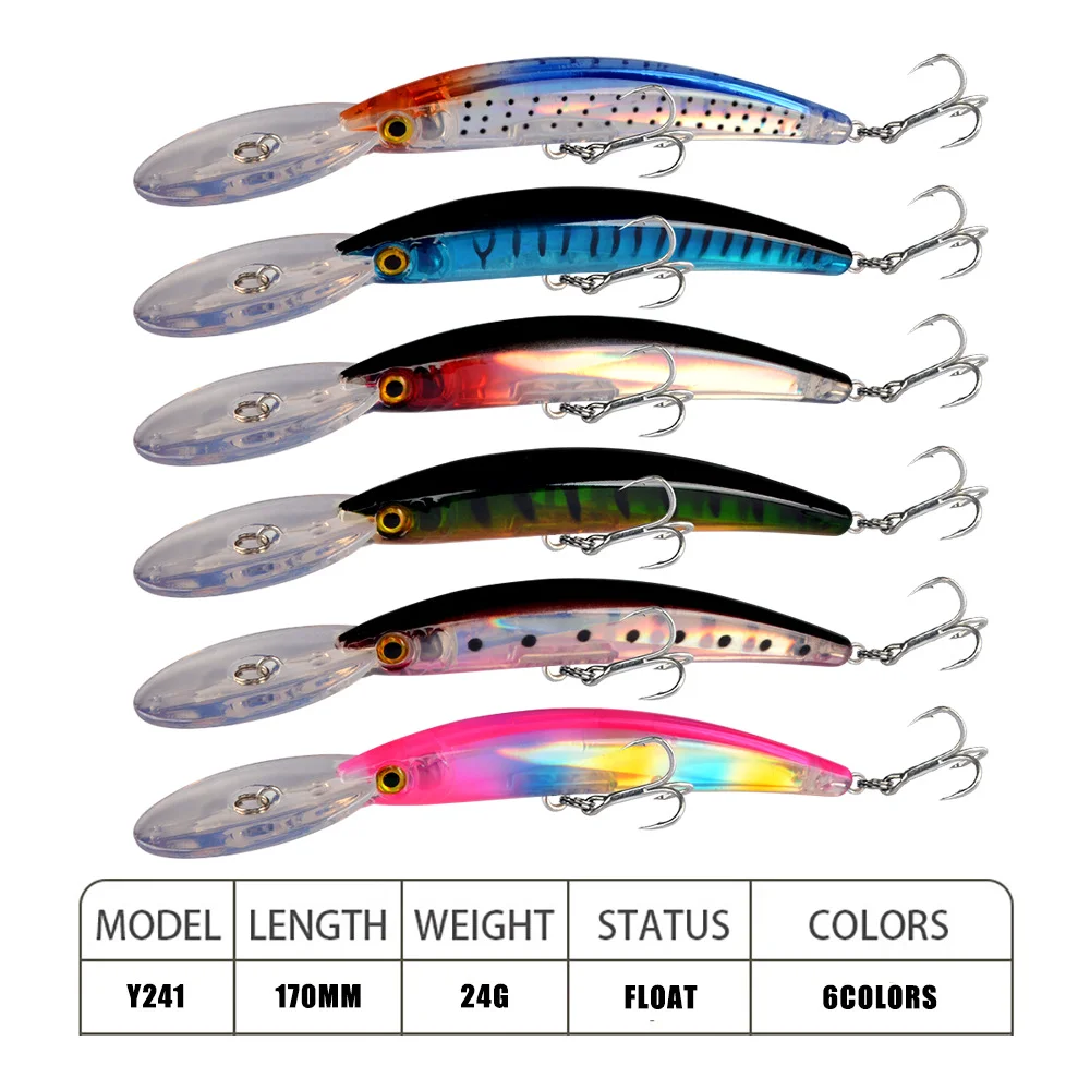 LureZ Bolt Fishing Lure in neon blue and black color design with 3D eyes