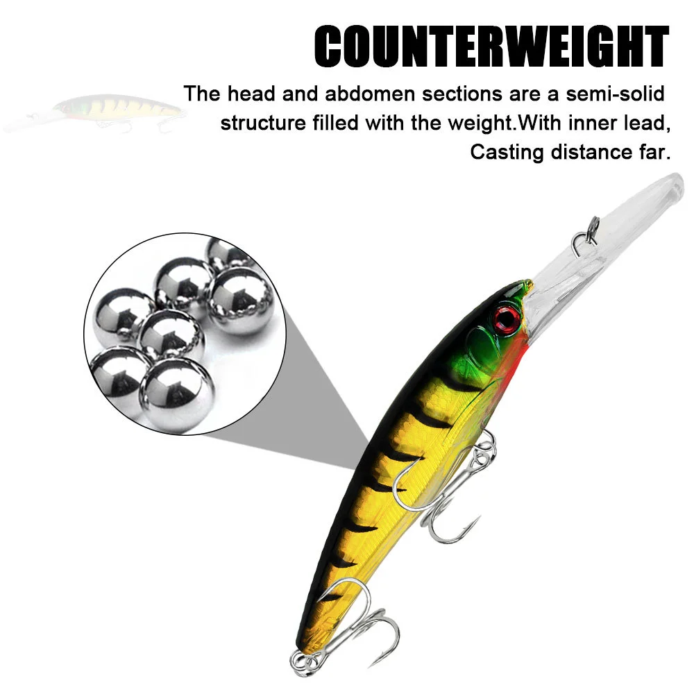 Close-up of LureZ Bolt Fishing Lure showing 3D eyes and counterweight system