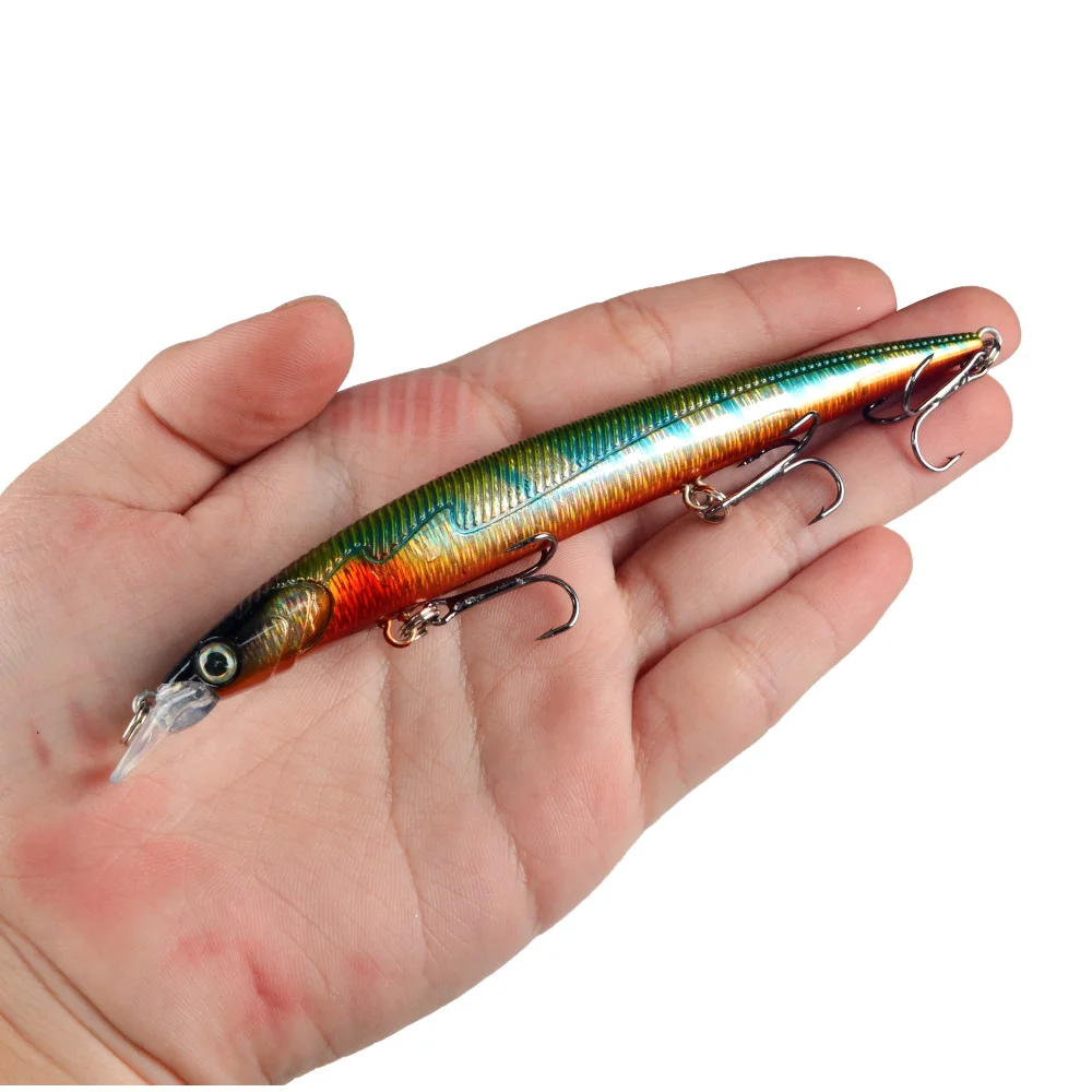LureZ Bolt Fishing Lure in green with black stripes and strong 6# hooks