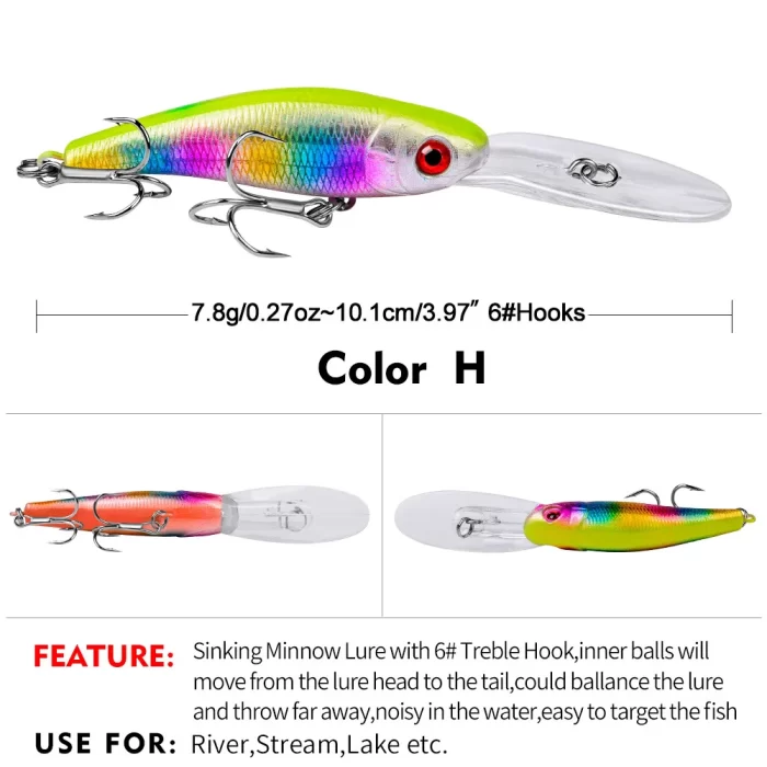 LureBolt Premium Fishing Lures | Deep Diving Hard Bait for Lure Fishing & Bass - Image 6