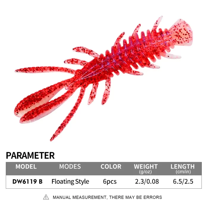 High-Efficiency Red Soft Plastic Lures - Essential Fishing Gear for Every Occasion |10pcs - Image 9