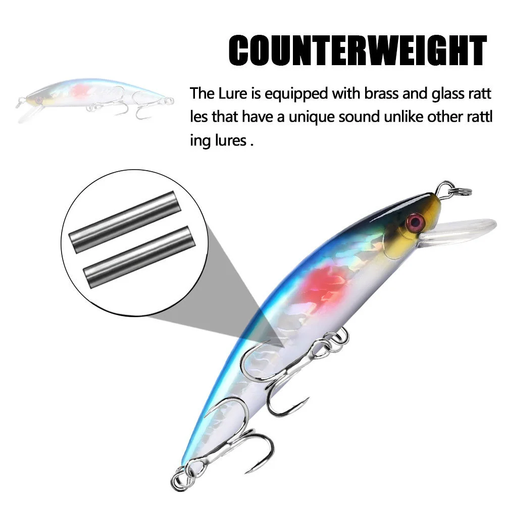  LureZ Bolt Fishing Lure in sleek blue and silver with counterweight design