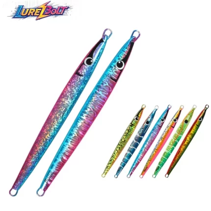 Camouflage Metal Jig Lure for Slow Pitch Deep Sea Fishing – Glow-in-the-Dark Multi-Color Options
