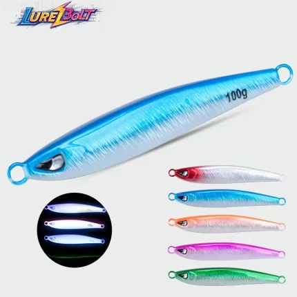 Wide Body Glow Metal Jig｜Top Vertical Jigging Lure for Deep Sea Slow Pitch Fishing