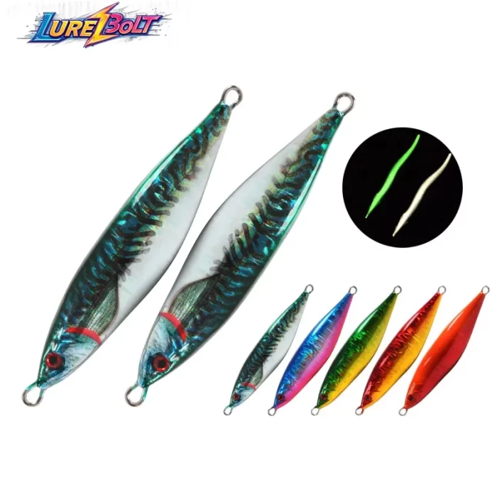 Lifelike Fish Shape Glow Metal Jig｜Top Slow Pitch Jigging Lure for Saltwater & Boat Fishing