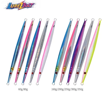 Glow in the Dark Slow Jigging Metal Jig | Luminous Jig for Deep Sea Fishing