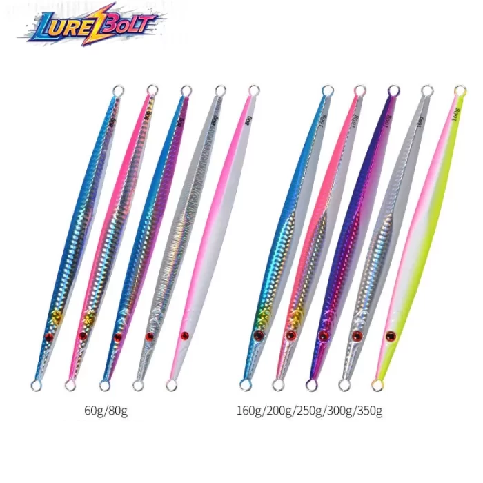 Glow in the Dark Slow Jigging Metal Jig | Luminous Jig for Deep Sea Fishing