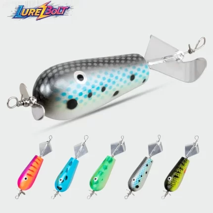Topwater Propeller Tail Fishing Lure – Splashing Action for Bass & Predator Fish