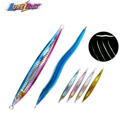 Glow Metal Jig Sea Fishing Lure | Multi Size & Color for Various Fish