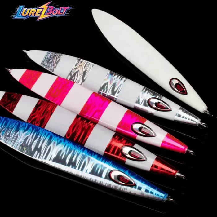 Luminous Metal Jig Lures for Deep Sea Fishing Multicolor