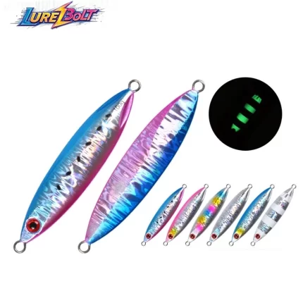 Luminous Laser Slow Jigging Metal Lures for Deep Sea Fishing