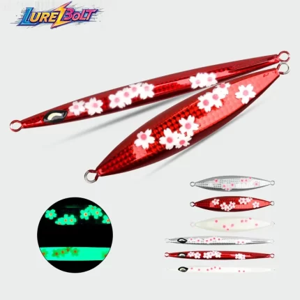 Sakura Flower Luminous Jig | Metal Slow Pitch Lure for Deep Sea Fishing