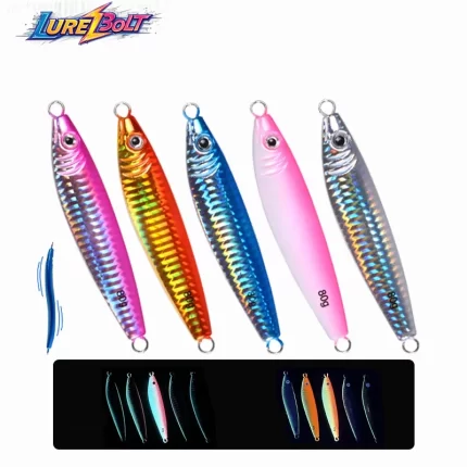 Glow Metal Jig Lure for Fast Sinking Saltwater Fishing | LureBolt Multi-color