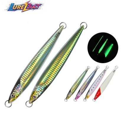 Heavy Glow Metal Jig Lure for Deep Sea Slow Pitch Jigging