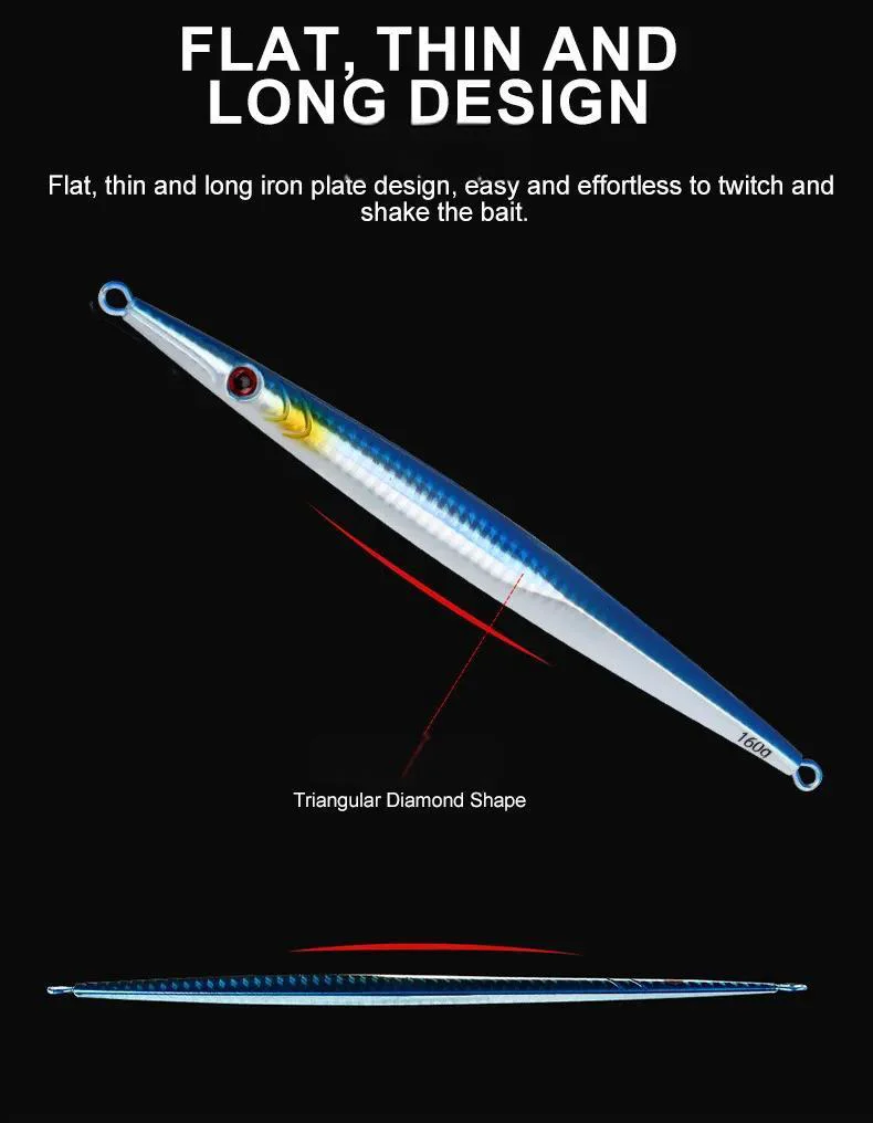  Product close-up showing the JIG5 lure with the UV glow effect visible under low light conditions.