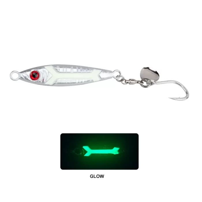 Glow Blade Metal Jig VIB Lure – Micro Jig Spinner Bait for Light Game Fishing - Image 11