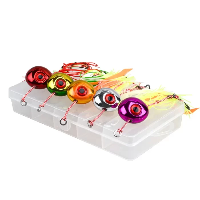 5-Color Glow Slow Jigging Octopus Lure – High Brightness Deep Sea Metal Jig - Image 12