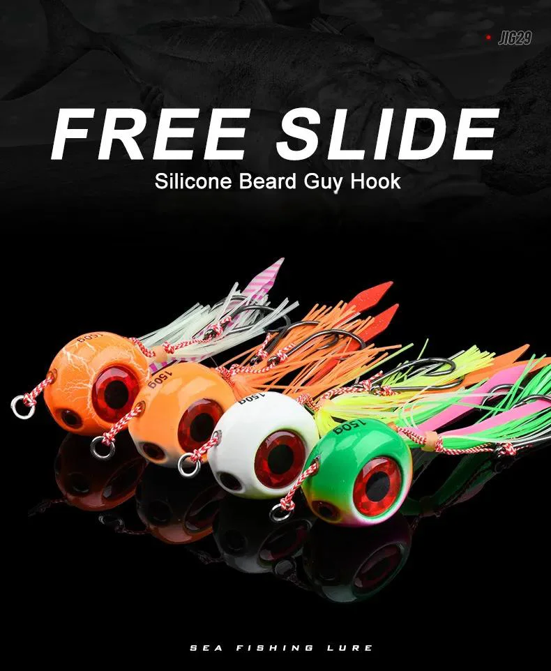 Silicone beard guy hook system promoting free slide movement