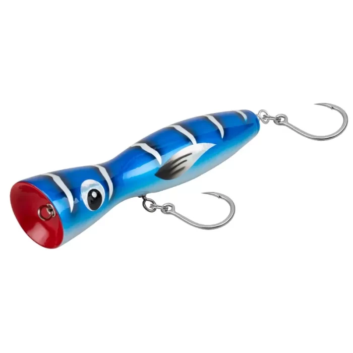 Fish Pattern Popper Saltwater Lure for GT Tuna | Dual Hook Design & Strong Splash Action - Image 2