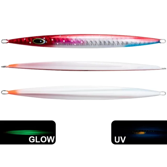 Striped Luminous Slow Jigging Metal Lure for Deep Sea Fishing - Image 2