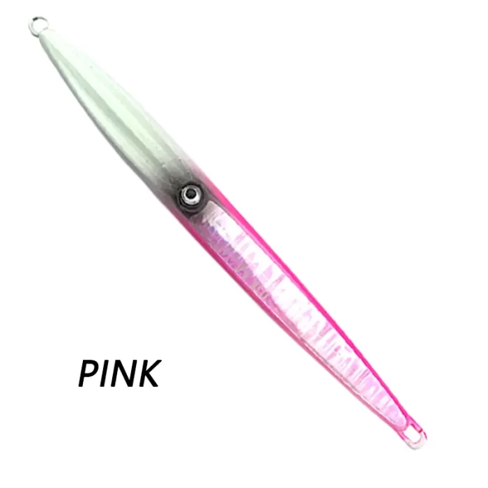 Laser Reflective Slim Metal Jig Lure with Glow Effect for Deep Sea Slow Jigging – Multi-color Options - Image 2