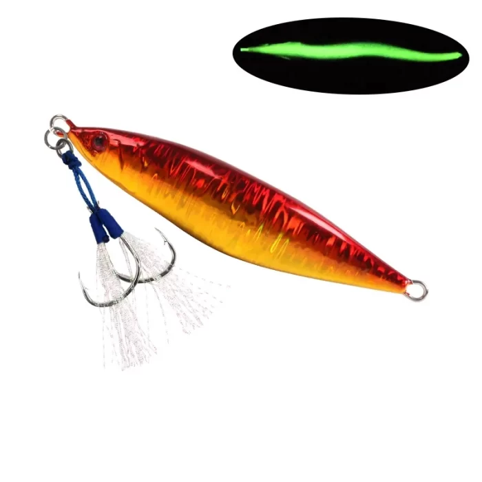 Lifelike Fish Shape Glow Metal Jig｜Top Slow Pitch Jigging Lure for Saltwater & Boat Fishing - Image 2