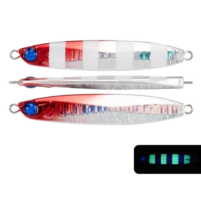 Glow Stripe Slow Jig Metal Lure – Multi-Color Saltwater Fishing Jig - Image 2