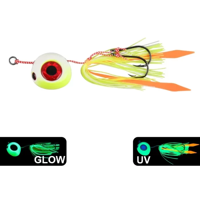 Glow Octopus Head Tai Rubber Jig – Snapper Fishing Lure for Saltwater Boat Game - Image 2