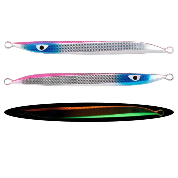 Luminous Fish Scale Metal Jig Slow Pitch Lure for Deep Sea Fishing - Image 2