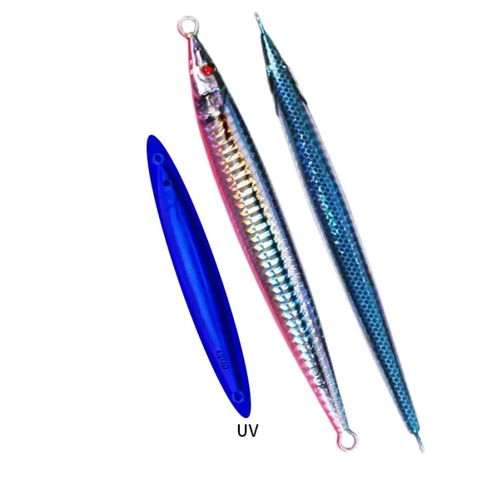 Streamlined Luminous Metal Jig with Scale Pattern for Slow Jigging - Image 2