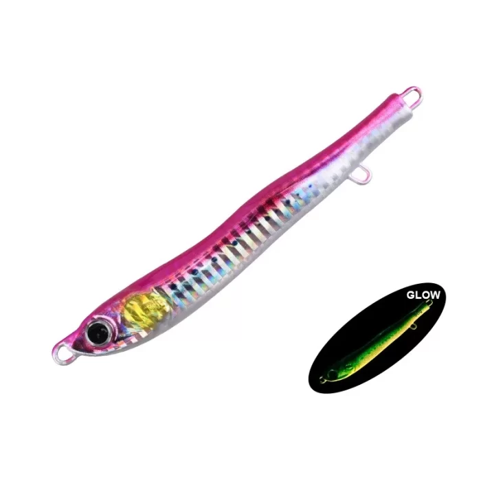 Realistic Glow Metal Jig Lure with Double Hooks for Deep Saltwater Fishing - Image 2