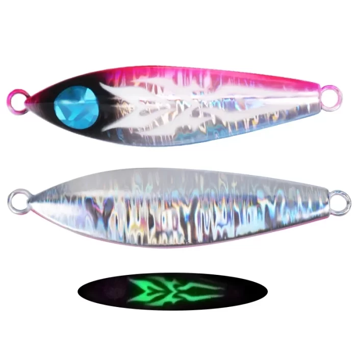 Glow Pattern Metal Jig Lure for Deep Sea Slow Pitch Jigging - Image 2