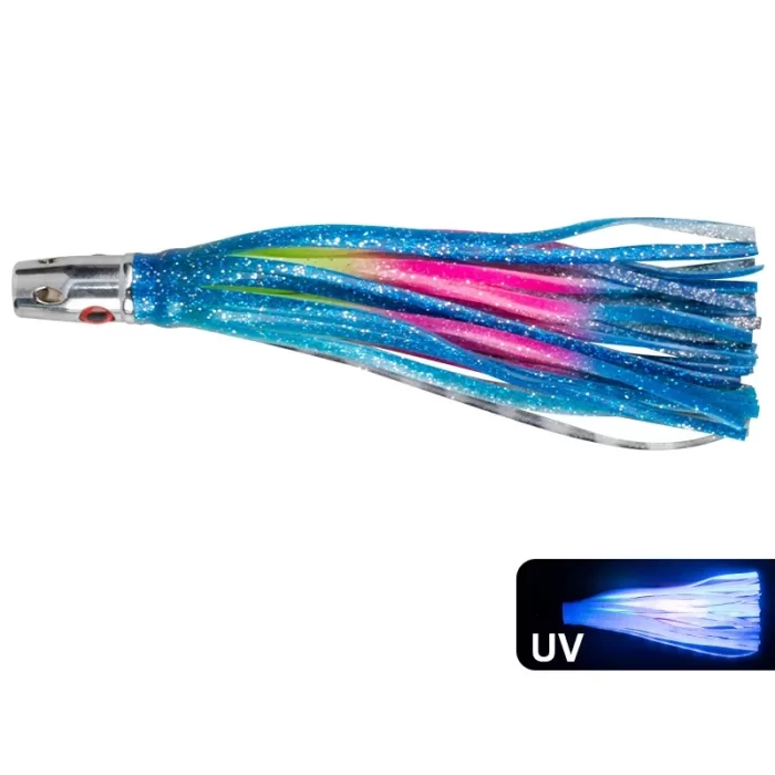 Multicolor Luminous Metal Head Skirted Squid Fishing Lure Bait for Saltwater and Big Game - Image 3