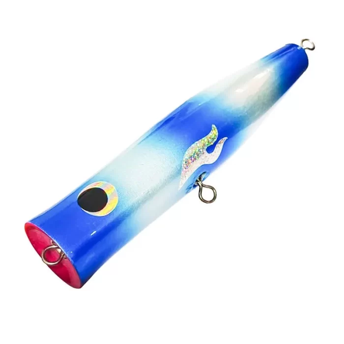 Handmade Wooden Fishing Lure | Strong Wire Construction GT Popper for Saltwater - Image 3