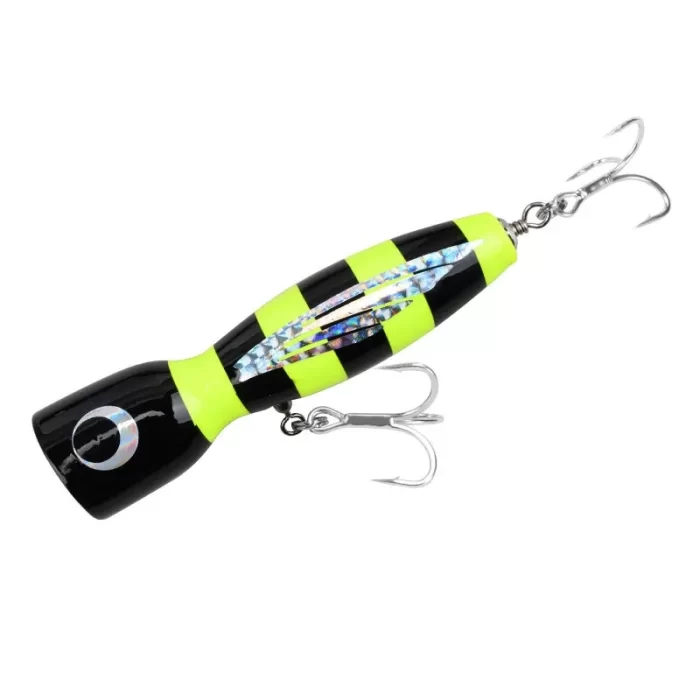 Oversized Wooden Popper Lure – Long Cast Splashing Action for GT & Tuna - Image 8
