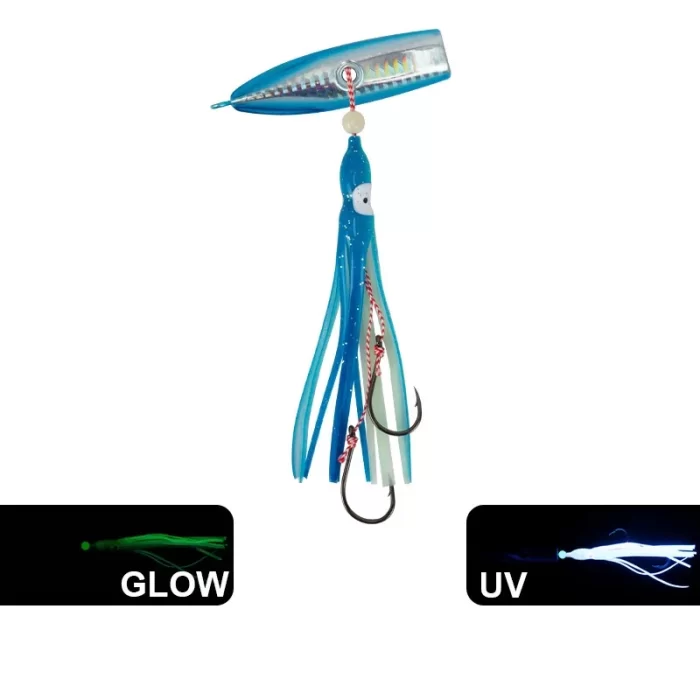 Luminous Metal Squid Jig Fishing Lure Set for Deep Sea Casting - Image 3