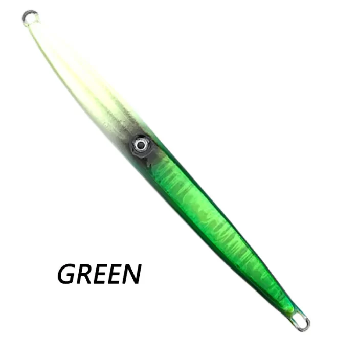 Laser Reflective Slim Metal Jig Lure with Glow Effect for Deep Sea Slow Jigging – Multi-color Options - Image 3