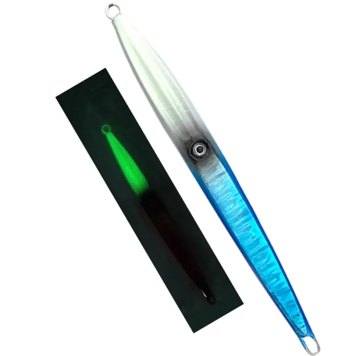 Slim Glow Metal Jig Lure – Perfect Slow Pitch Jigging Bait for Deep Sea Fishing - Image 3